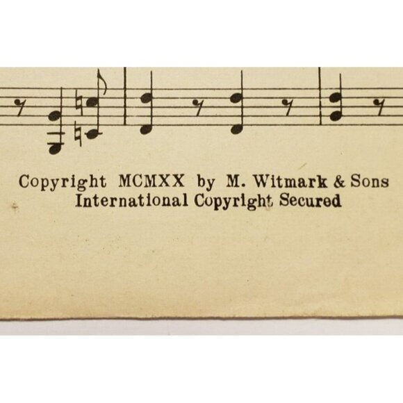 Sheet Music- There's A Typical Tipperary Over Here ©1920 Blanche Ring On Cover - Picture 4 of 4